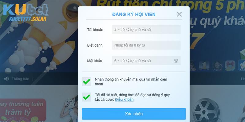 Những câu hỏi thường gặp khi đăng ký KUBET77